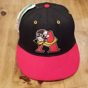 Alexandria Aces Hat Size 7 1/8 Fitted Black MiLB Baseball Minor League 90s